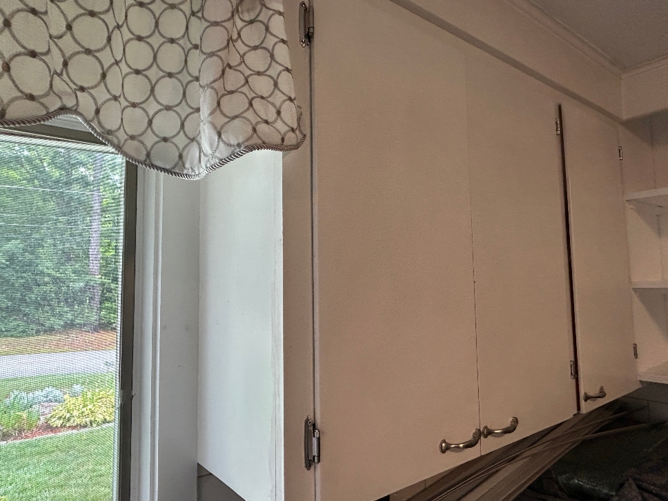 1950s kitchen cabinets after professional painting refresh