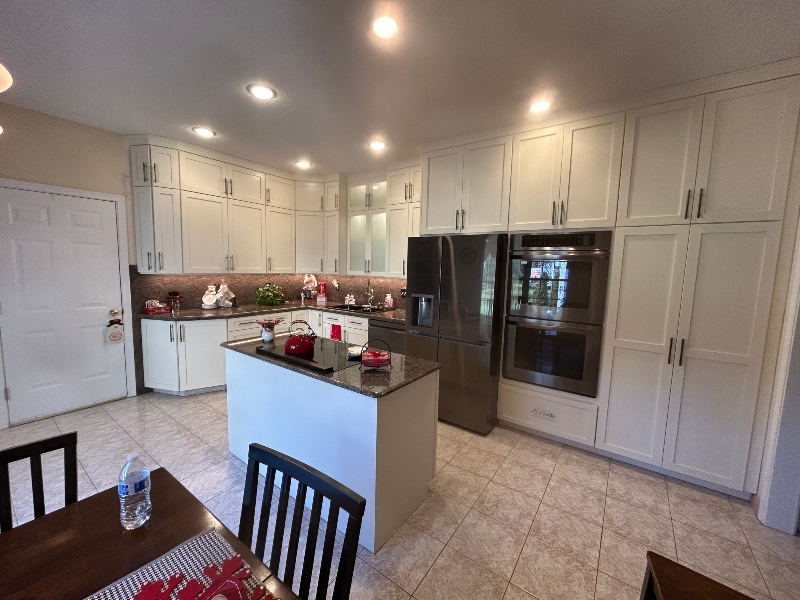 Kitchen cabinet refacing result in West Springfield, MA