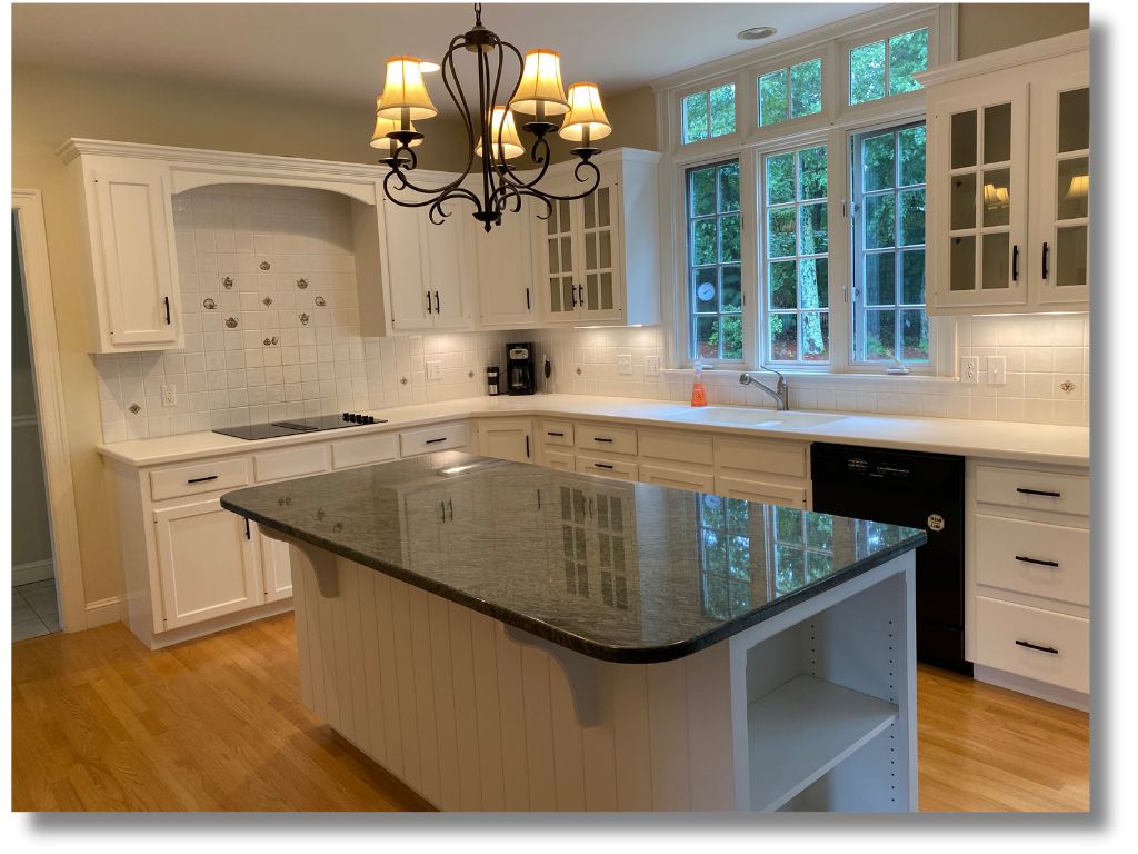 Complete kitchen cabinet painting transformation