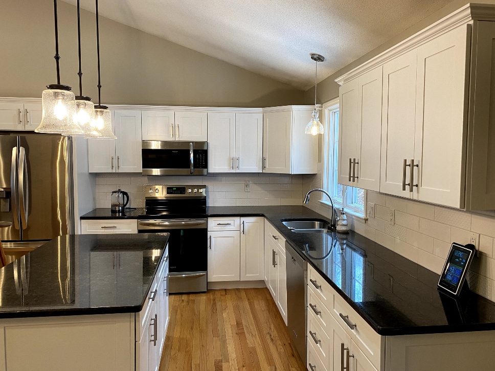 Kitchen cabinet refacing completed in Monson, MA