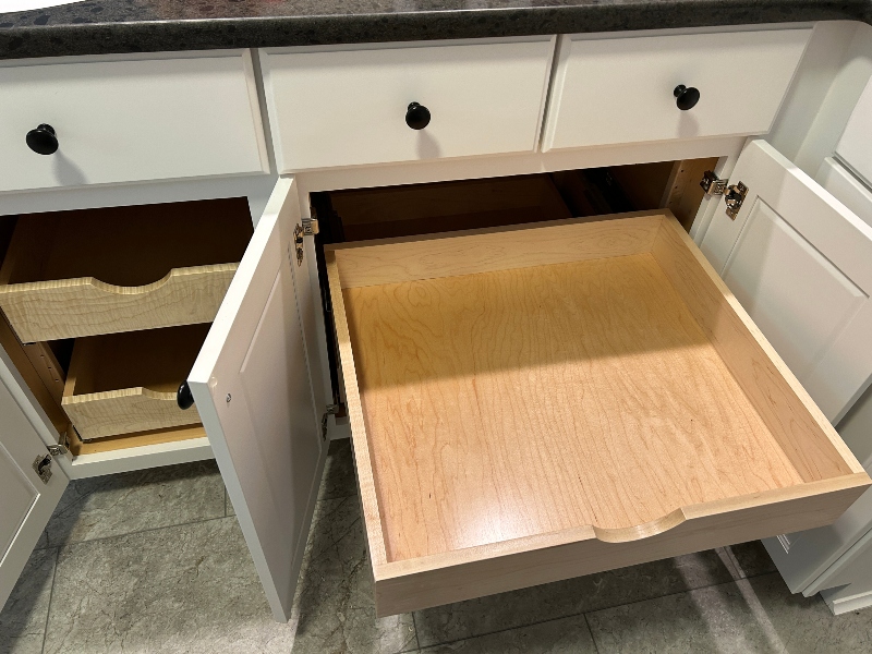 Maple solid wood dovetail pullout drawer boxes