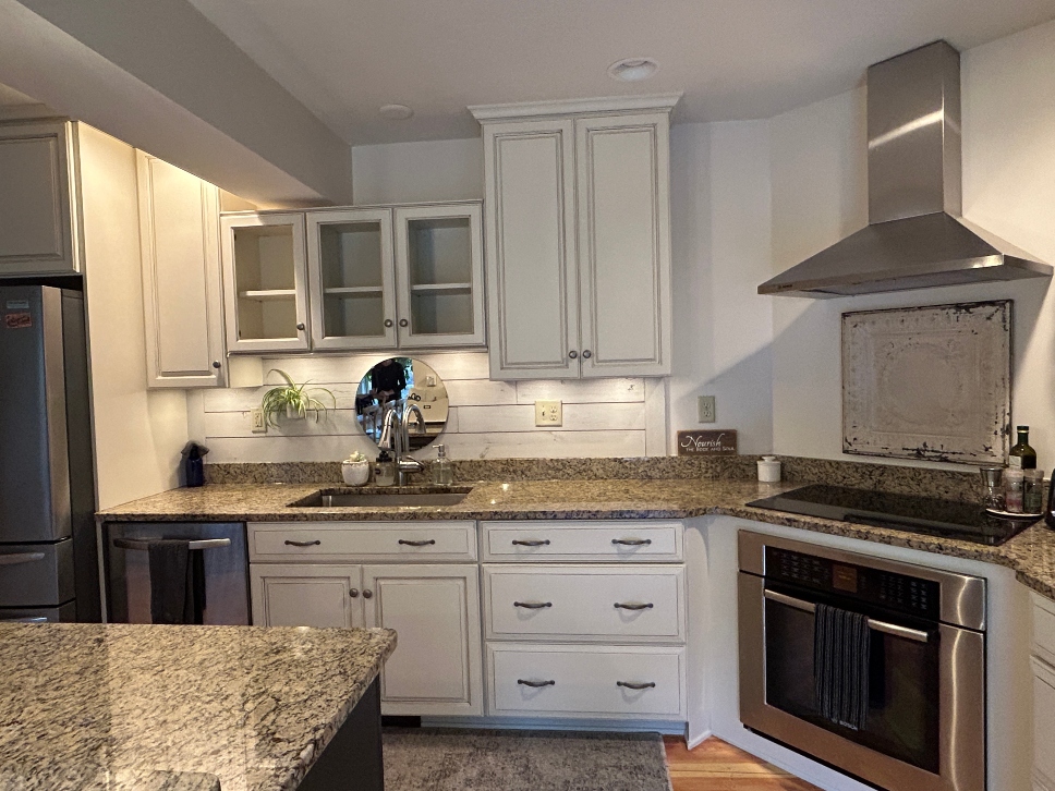 Professionally painted farm-style kitchen