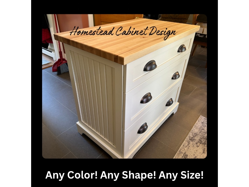 Custom small kitchen island cabinet build